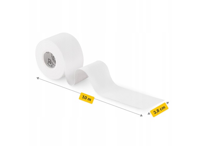 Стрічка кінезіологічна (кінезіо тейп) 4FIZJO Rigid Tape 3.8 см x 10 м жорстка White (P-5905973400817)