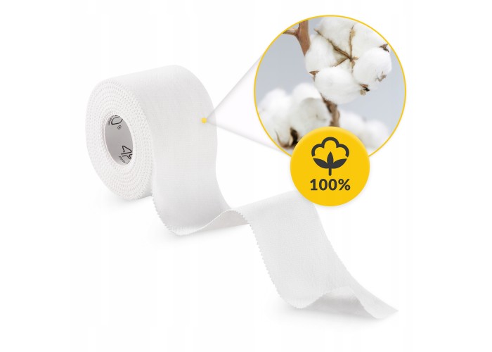 Стрічка кінезіологічна (кінезіо тейп) 4FIZJO Rigid Tape 5 см x 10 м жорстка White (P-5905973400824)