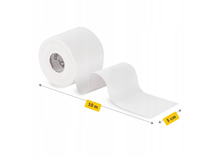 Стрічка кінезіологічна (кінезіо тейп) 4FIZJO Rigid Tape 5 см x 10 м жорстка White (P-5905973400824)