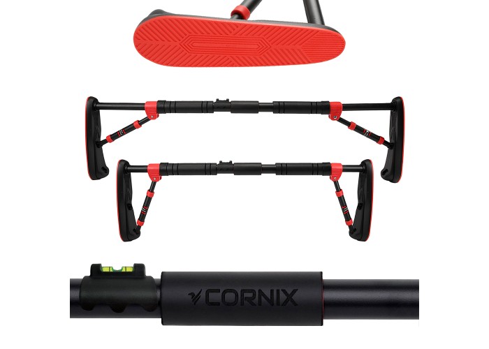 Турнік розсувний Cornix Elite 80-120 см XR-0290 Black/Red