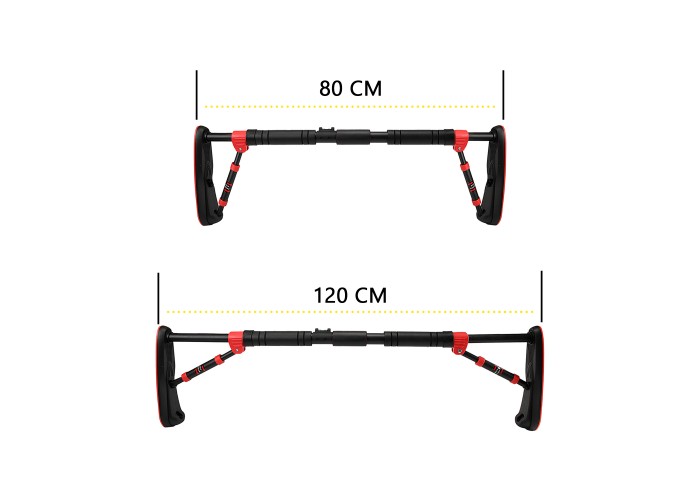 Турнік розсувний Cornix Elite 80-120 см XR-0290 Black/Red