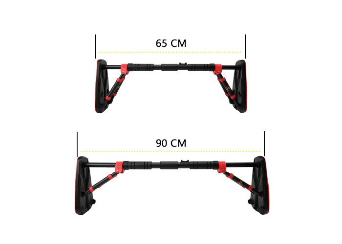 Турнік розсувний Cornix Elite+ 65-90 см XR-0293 Black/Red