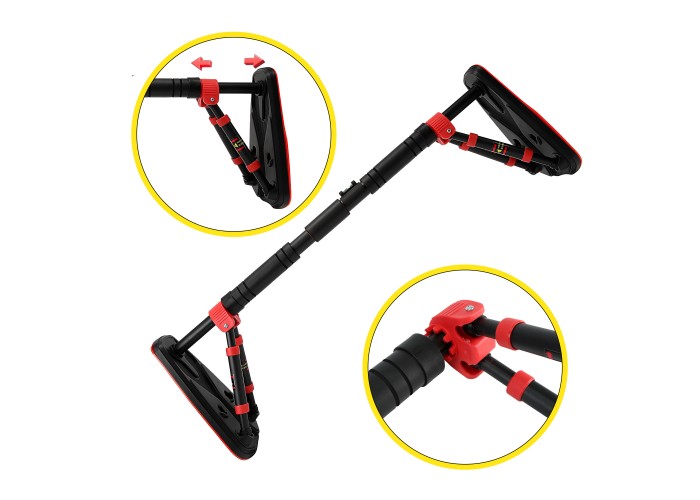 Турнік розсувний Cornix Elite+ 80-120 см XR-0294 Black/Red
