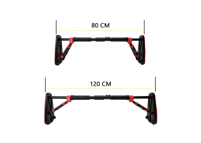 Турнік розсувний Cornix Elite+ 80-120 см XR-0294 Black/Red
