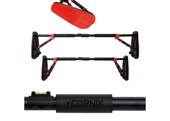 Турнік розсувний Cornix Elite+ 100-140 см XR-0295 Black/Red