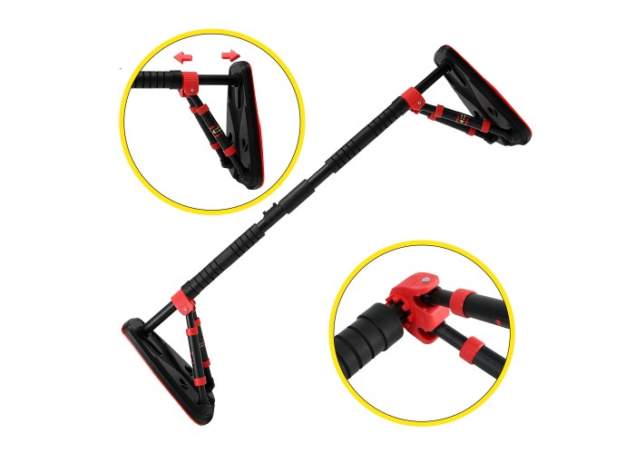Турнік розсувний Cornix Elite+ 100-140 см XR-0295 Black/Red