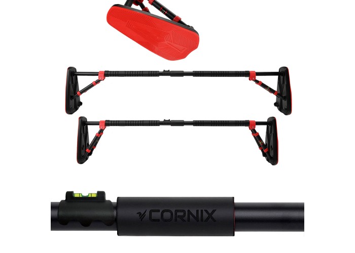 Турнік розсувний Cornix Elite+ 130-170 см XR-0296 Black/Red