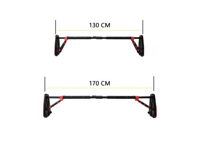 Турнік розсувний Cornix Elite+ 130-170 см XR-0296 Black/Red