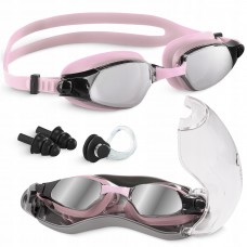 Окуляри для плавання TSUNAMI Anti-Fog 3 в 1 чохол, бервуха та затиск для носа Pink (P-5905973401777)
