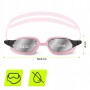 Окуляри для плавання TSUNAMI Anti-Fog 3 в 1 чохол, бервуха та затиск для носа Pink (P-5905973401777)
