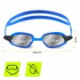 Окуляри для плавання TSUNAMI Anti-Fog 3 в 1 чохол, бервуха та затиск для носа Blue (P-5905973401784)
