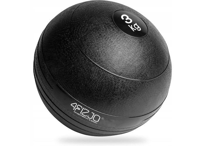 Слембол (медичний м'яч) для кросфіту 4FIZJO Slam Ball 3 кг Black (P-5907739315410)