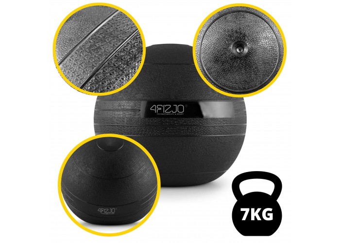 Слембол (медичний м'яч) для кросфіту 4FIZJO Slam Ball 7 кг Black (P-5907739315434)