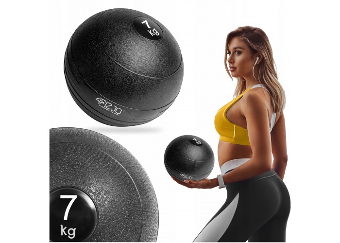 Слембол (медичний м'яч) для кросфіту 4FIZJO Slam Ball 7 кг Black (P-5907739315434)