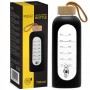 Пляшка для води спортивна 4FIZJO 750 мл скляна Black (P-5905973404174)