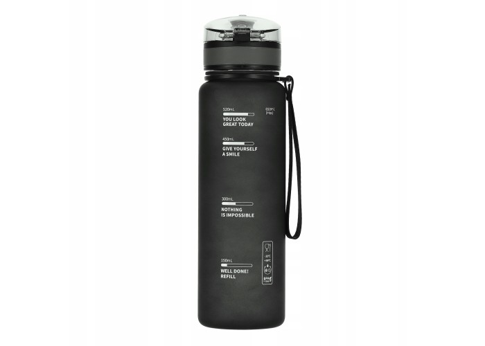 Пляшка для води спортивна 4FIZJO 650 мл Black (P-5905973403733)