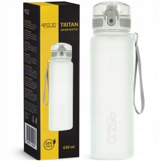 Пляшка для води спортивна 4FIZJO 650 мл Grey (P-5905973404280)