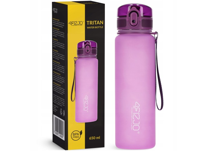 Пляшка для води спортивна 4FIZJO 650 мл Pink (P-5905973403757)
