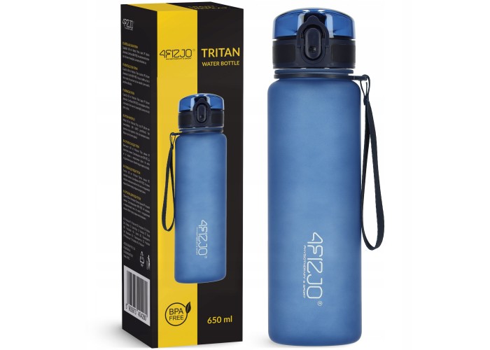 Пляшка для води спортивна 4FIZJO 650 мл Blue (P-5905973403740)