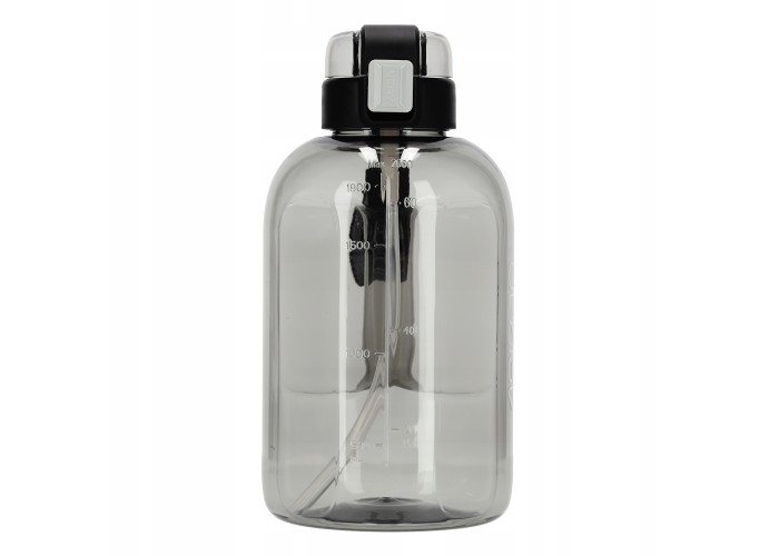 Пляшка для води спортивна 4FIZJO 2000 мл Grey (P-5905973403825)