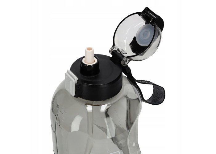 Пляшка для води спортивна 4FIZJO 2000 мл Grey (P-5905973403825)