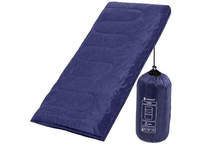Спальний мішок (спальник) Springos 2 в 1 CS0045 +10 ...+25 °C R Blue/Black