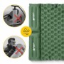 Килимок (каримат) надувний Mountain Goat 200 x 120 x 7 см двомісний з вбудованим насососм Navy Green (P-5905973403573)