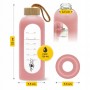 Пляшка для води спортивна 4FIZJO 750 мл скляна Pink (P-5905973404204)
