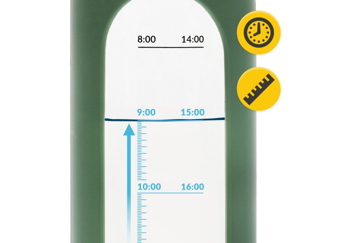 Пляшка для води спортивна 4FIZJO 1000 мл скляна Olive (P-5905973403900)