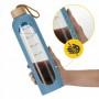 Пляшка для води спортивна 4FIZJO 1000 мл скляна Blue (P-5905973403894)
