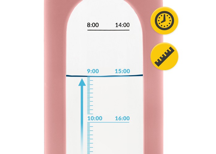 Пляшка для води спортивна 4FIZJO 1000 мл скляна Pink (P-5905973403887)