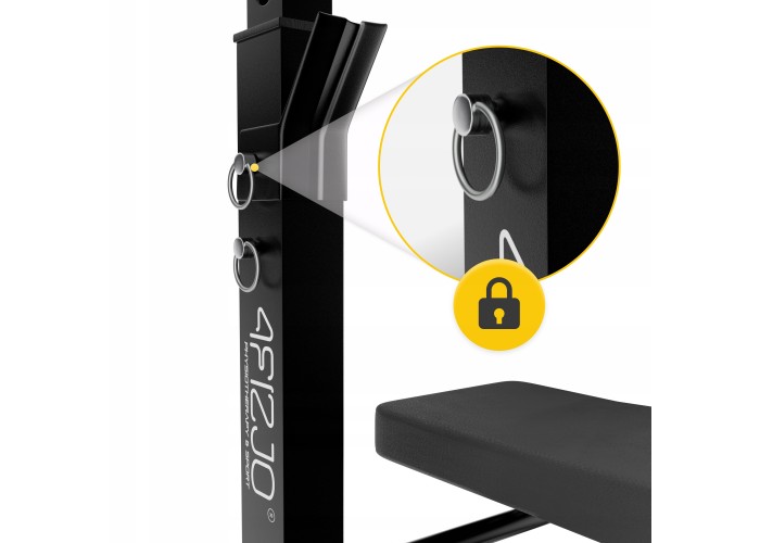 Лава тренувальна для жиму 4FIZJO Pro+ складна Black (P-5905973402590)