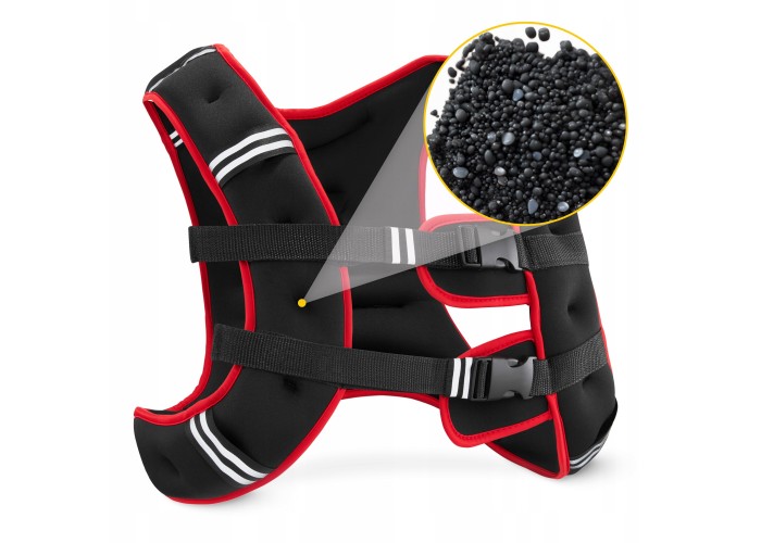 Жилет-обважнювач для тренувань 4FIZJO 10 кг Black/Red (P-5905973402163)