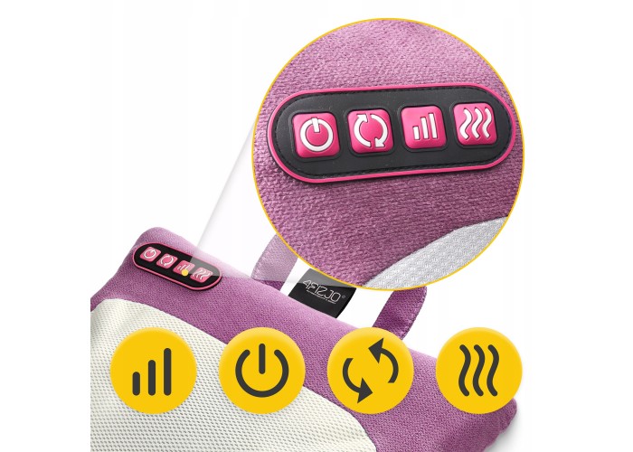 Подушка-масажер 4FIZJO Shiatsu Lite Violet (P-5905973404129)
