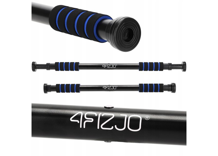 Турнік розсувний 4FIZJO Basic 61.5-100 см Black/Blue (P-5905973402705)