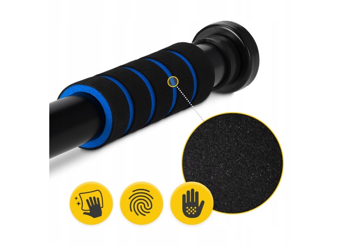 Турнік розсувний 4FIZJO Basic 61.5-100 см Black/Blue (P-5905973402705)
