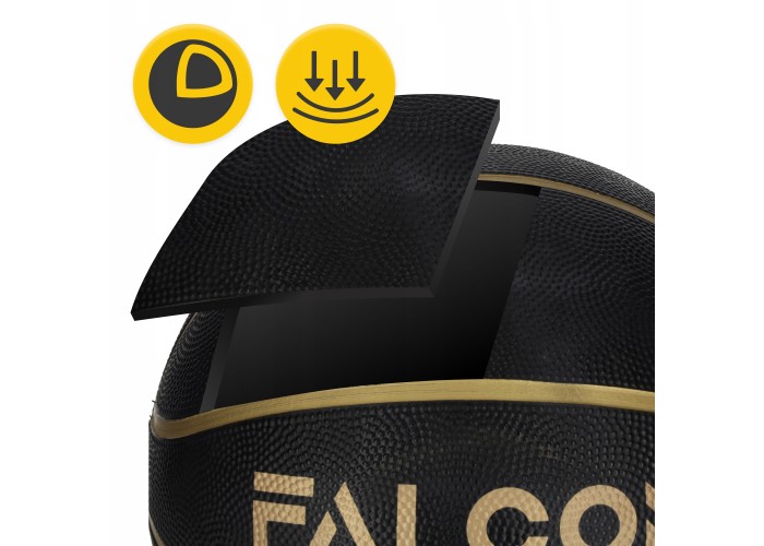 М'яч баскетбольний Falcon Streetball Black Size 7 (P-5905973404266)