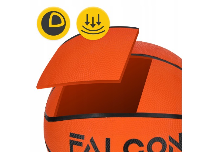 М'яч баскетбольний Falcon Classic Orange Size 5 (P-5905973404259)