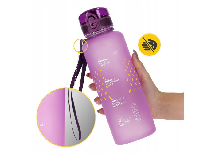 Пляшка для води спортивна 4FIZJO 1000 мл Pink (P-5905973403764)