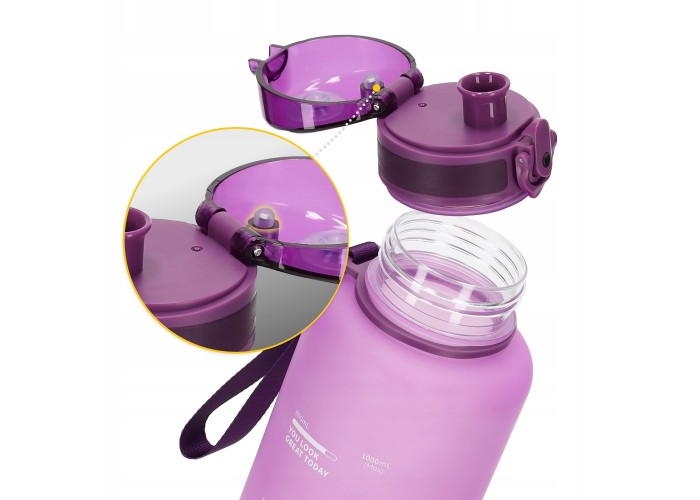 Пляшка для води спортивна 4FIZJO 1000 мл Pink (P-5905973403764)
