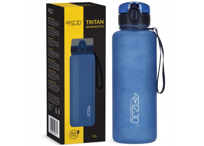 Пляшка для води спортивна 4FIZJO 1000 мл Blue (P-5905973403771)
