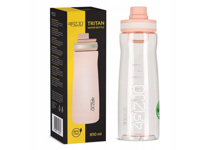 Пляшка для води спортивна 4FIZJO 850 мл Pink (P-5905973403818)