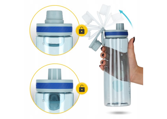 Пляшка для води спортивна 4FIZJO 850 мл Blue (P-5905973403795)