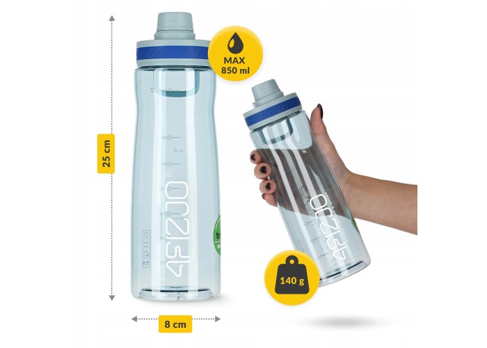 Пляшка для води спортивна 4FIZJO 850 мл Blue (P-5905973403795)