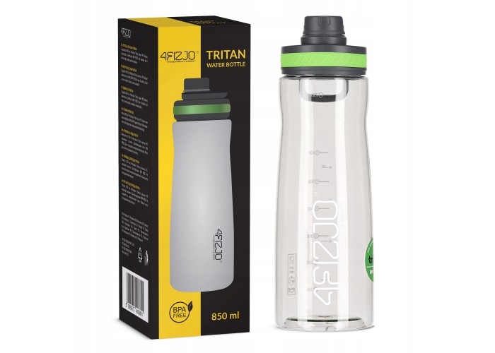 Пляшка для води спортивна 4FIZJO 850 мл Green (P-5905973403801)