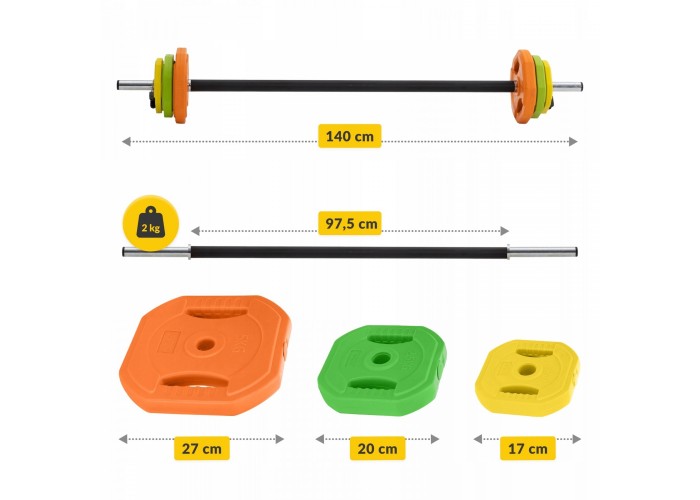 Штанга для фітнесу 4FIZJO Fitness Pump 20 кг (P-5907739315656)
