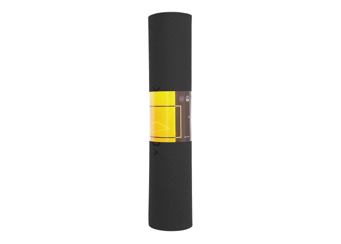 Килимок спортивний Cornix TPE 183 x 61 x 0.6 см для йоги та фітнесу XR-0349 Black/Grey