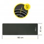 Килимок спортивний Cornix TPE 183 x 61 x 0.6 см для йоги та фітнесу XR-0349 Black/Grey