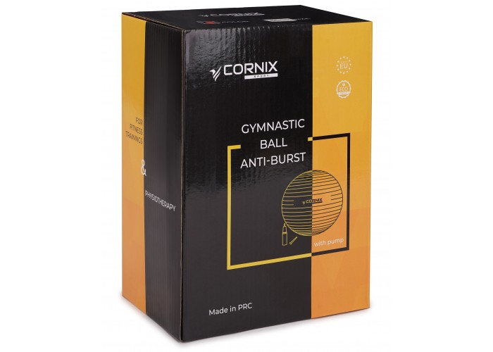 М'яч для фітнесу (фітбол) Cornix 65 см Anti-Burst XR-0363 Mint