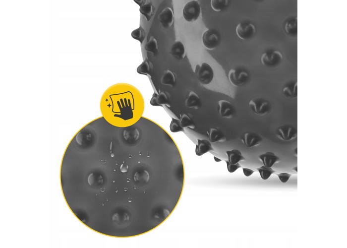 М'яч для пілатесу, йоги, реабілітації 4FIZJO 20 см (масажний) Black (P-5905973402330)